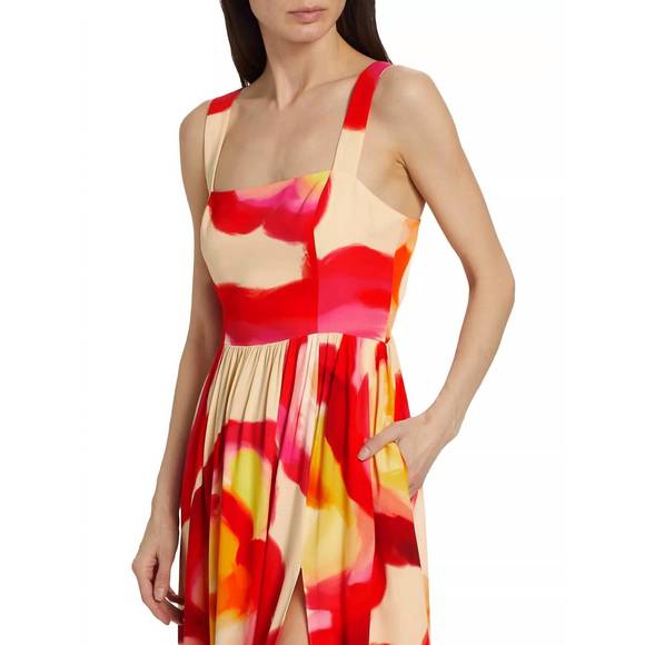 NEW AMANDA UPRICHARD florence maxi dress in red - Picture 3 of 3